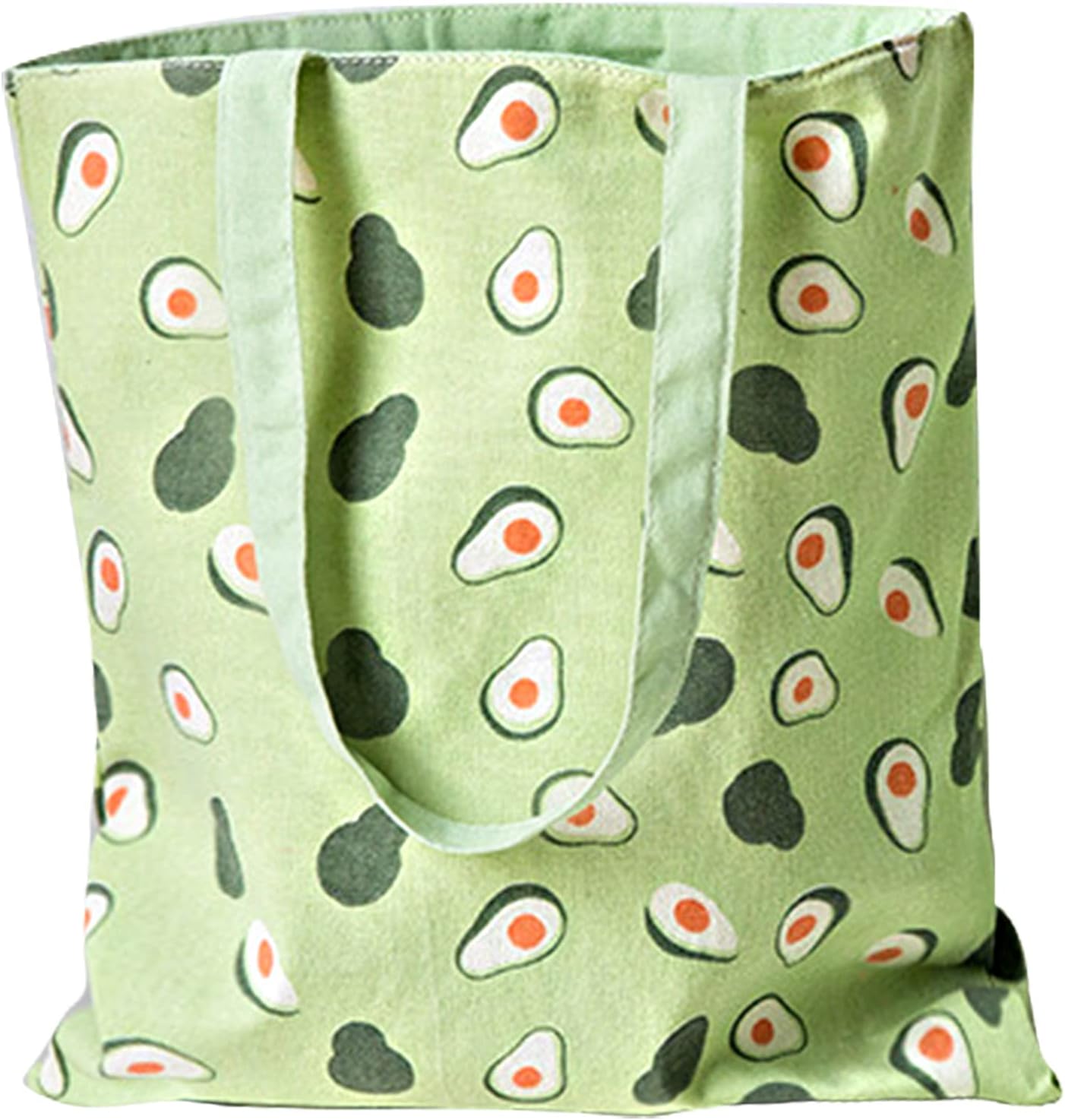 Double-sided recycled bag, cotton bag, shoulder canvas shoulder bag for women, children, girls, 40 cm x 36 cm