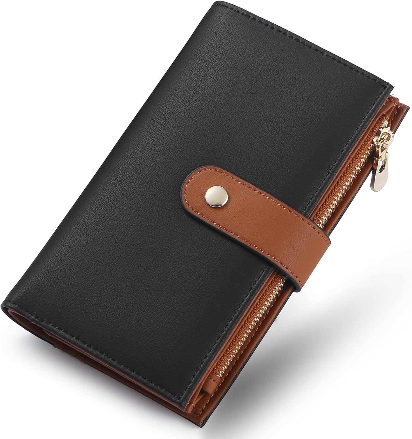 Wallet Women  Blocking Multi Cards Wallet Credit Card Holder for Women Large Capacity Lady Leather Trifold Travel Wallet with Pen Holder