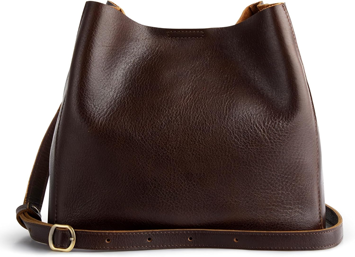 Full Grain Leather Crossbody Bags for Women Shoulder Bag Butterfly Bucket Purses